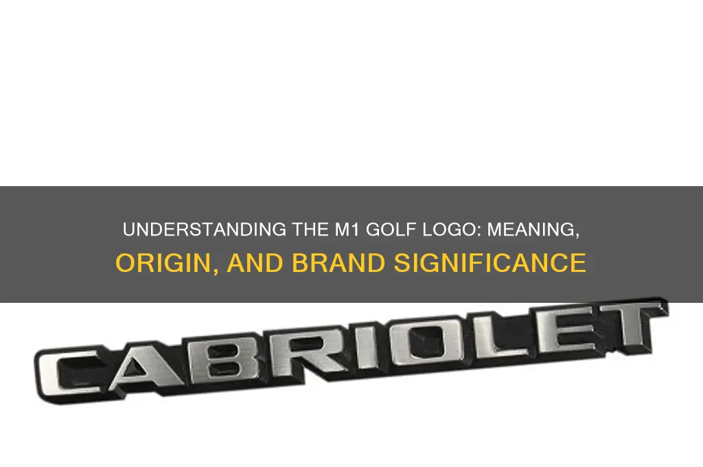what is the m1 golf logo for