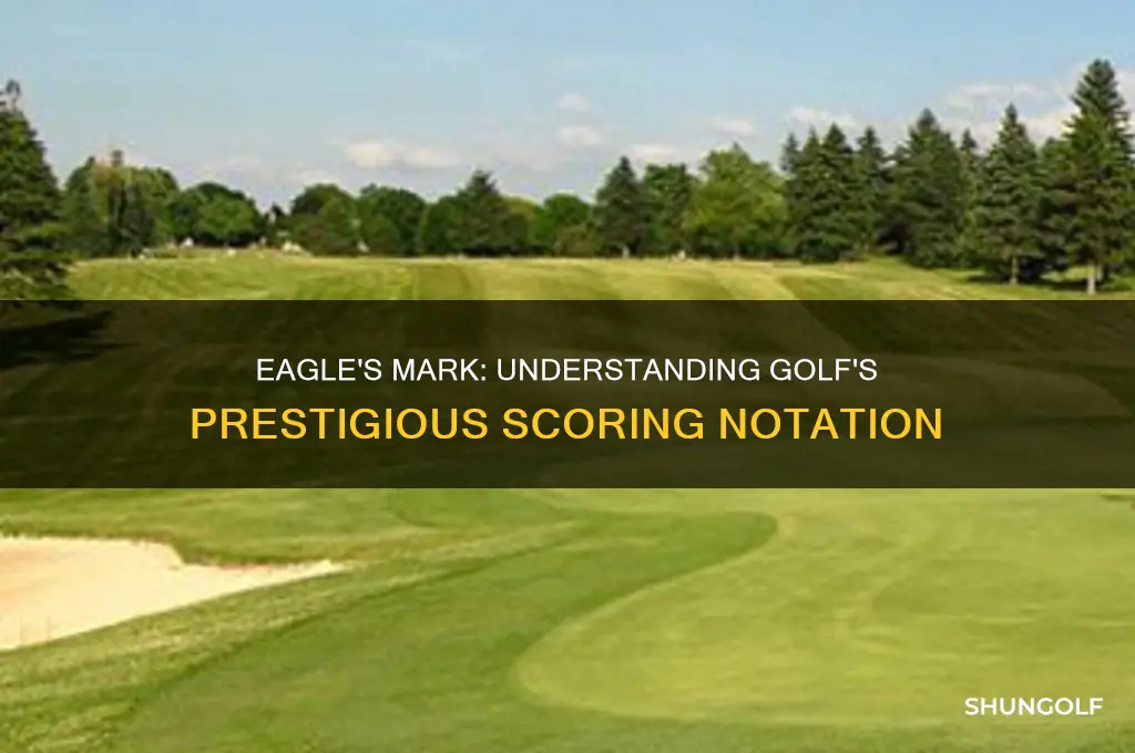 what is the mark to show an eagle in golf