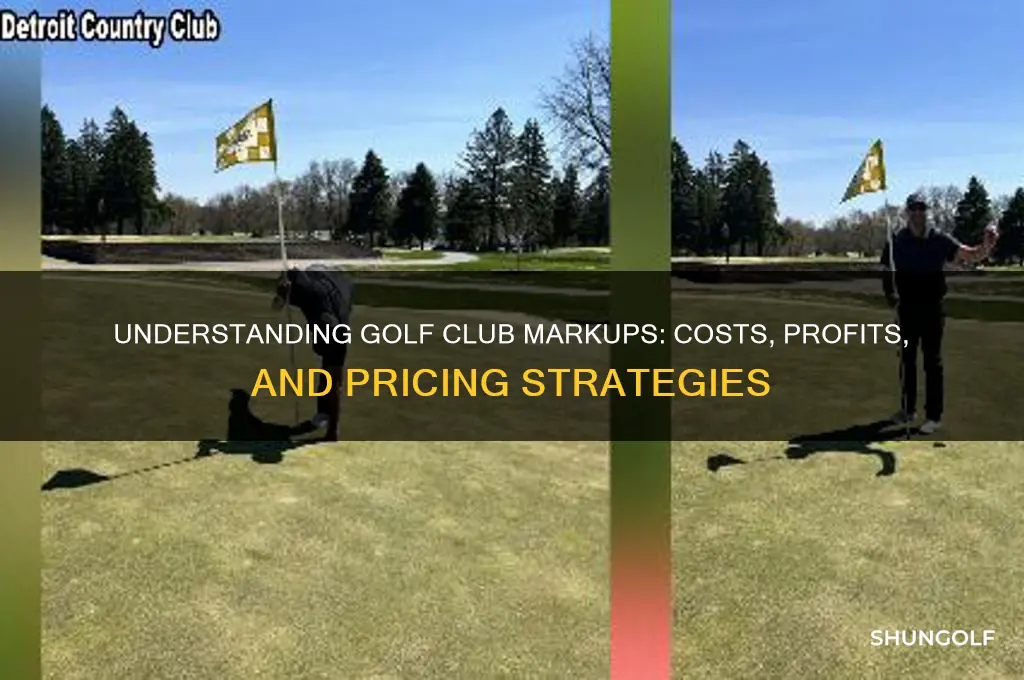 what is the mark up on golf clubs