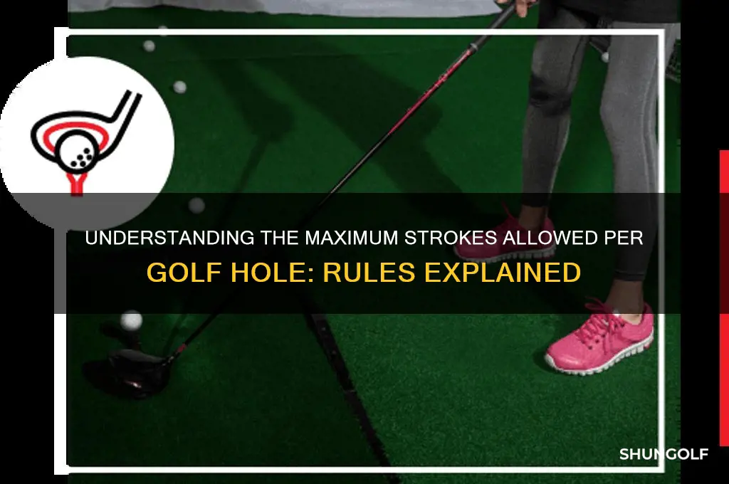 what is the max number of strokes per golf hole