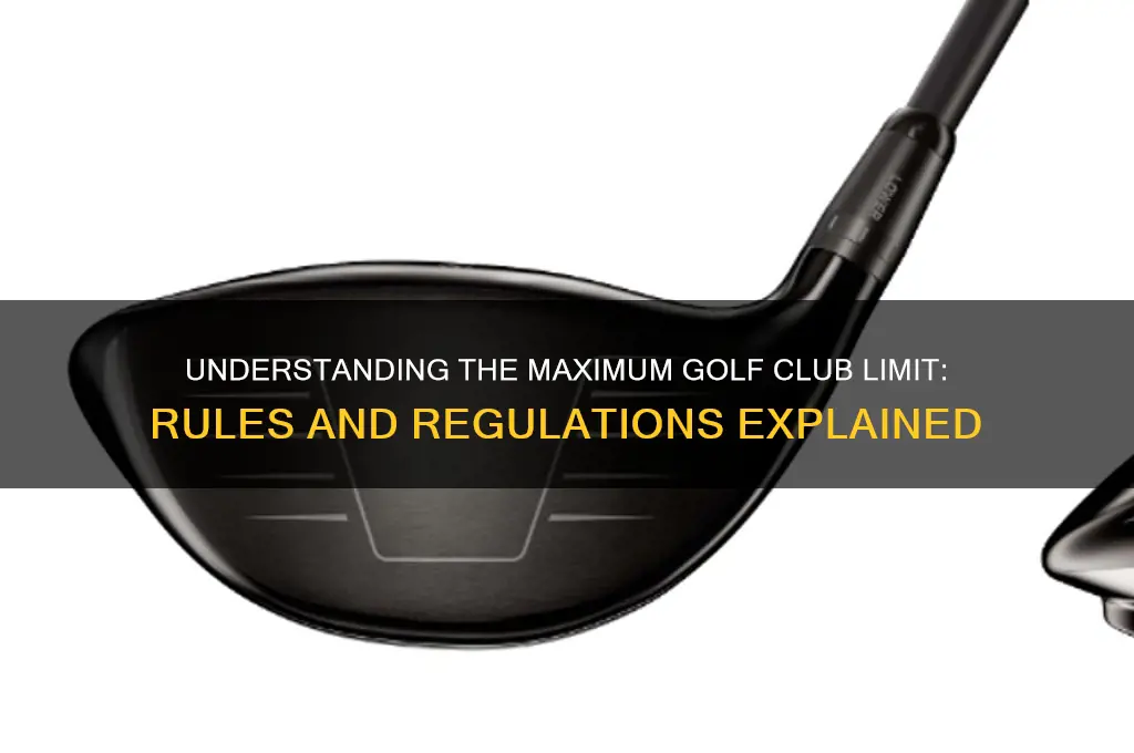 what is the maximum golf club limmit