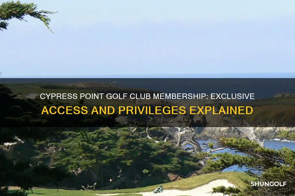 what is the membership at cypress point golf club