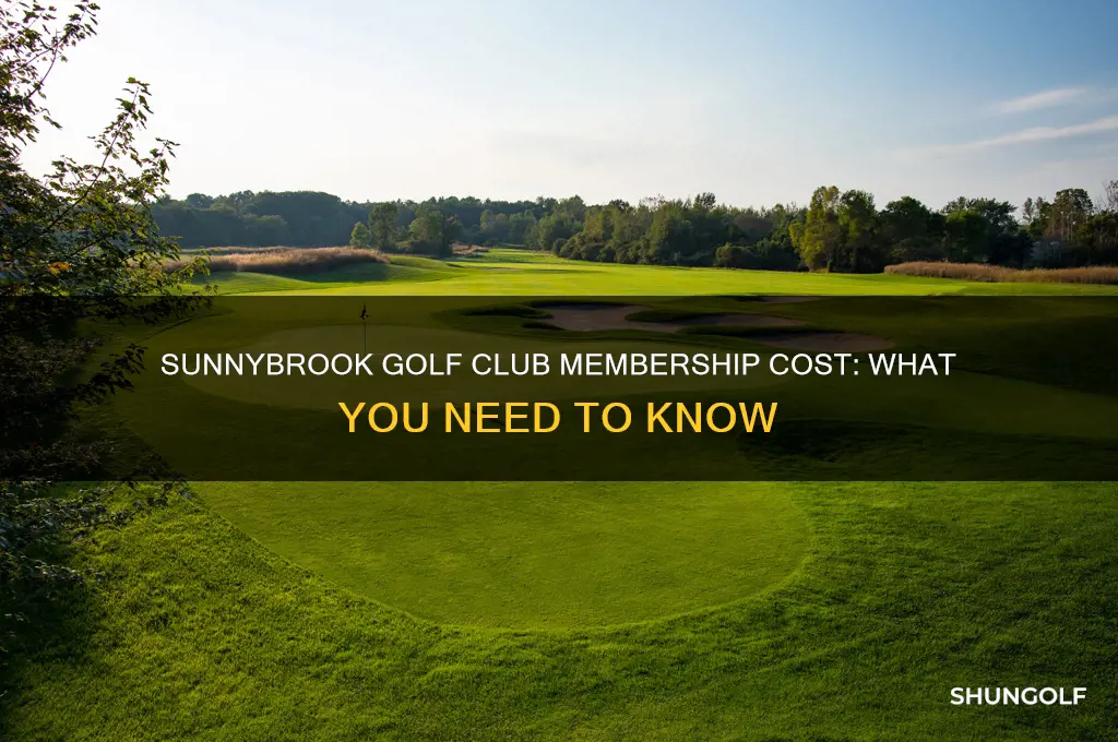 what is the membership cost ofr sunnybrook golf club