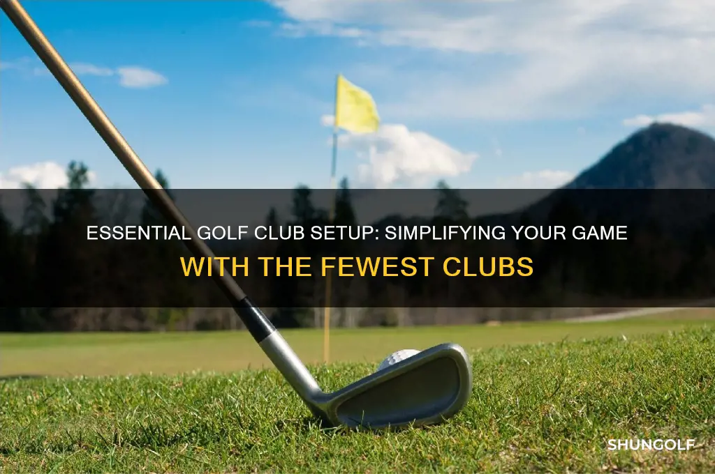what is the minimum amount of golf clubs you need