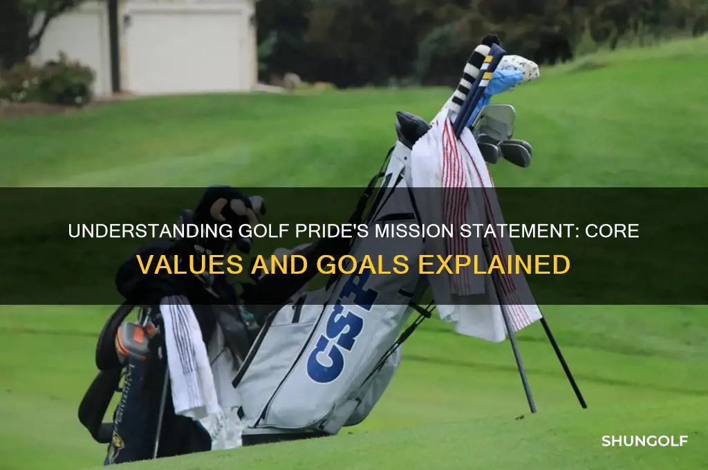 what is the mission statement for golf pride company