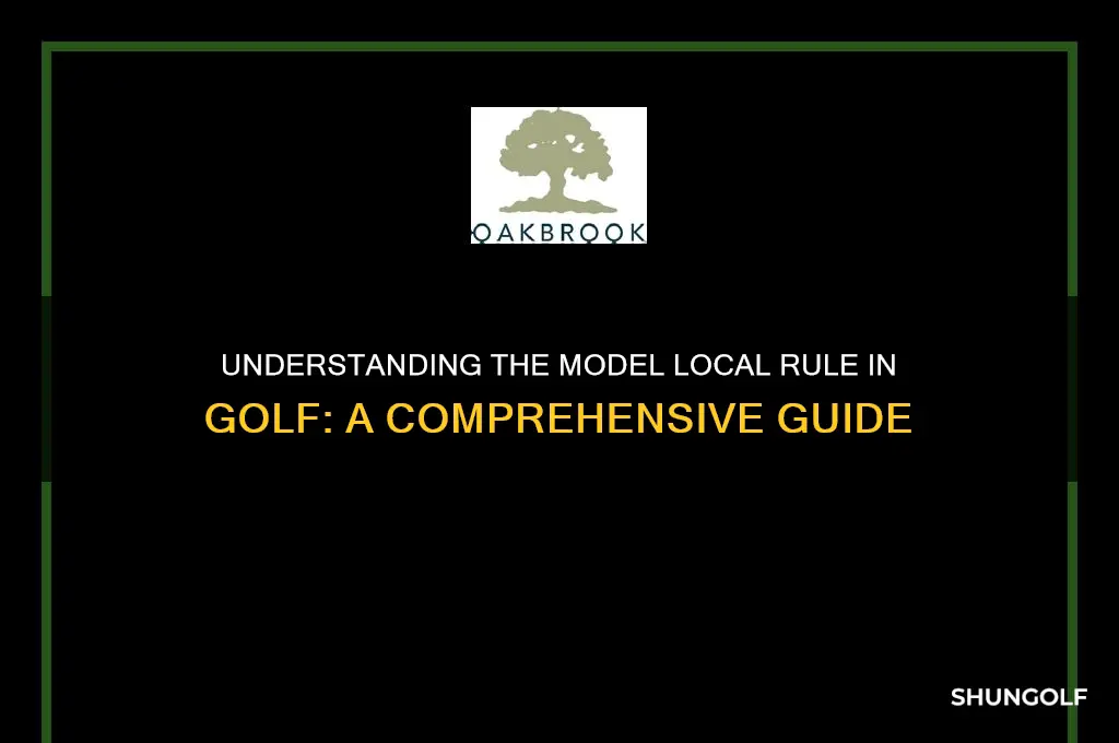 what is the model local rule in golf