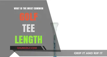 Optimal Golf Tee Length: Finding the Most Common Size for Players