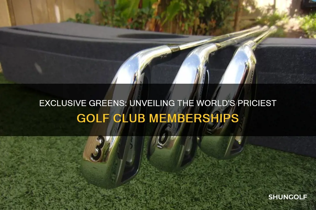 what is the most expensive golf club membership