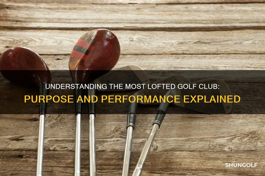 what is the most lofted golf club