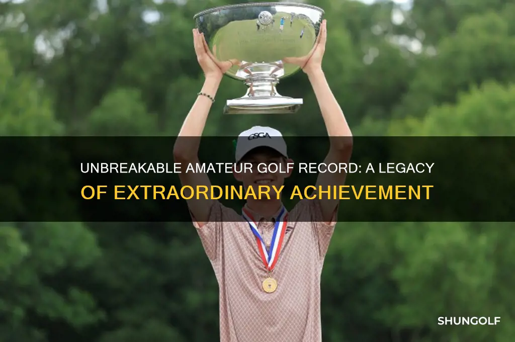 what is the most outstanding record in amateur golf