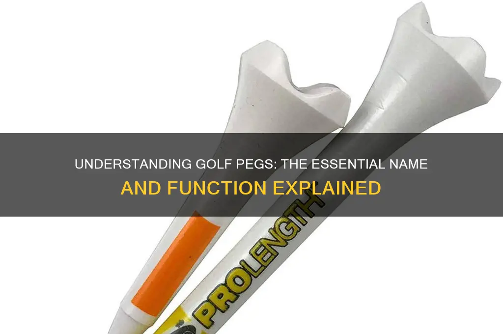 what is the name for a golf peg