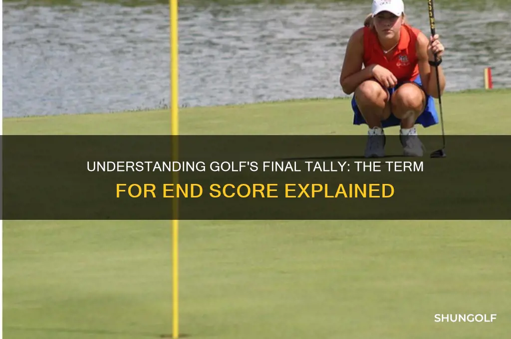 what is the name for end score in golf