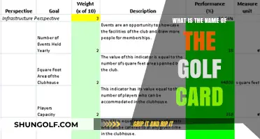 Unveiling the Golf Scorecard: Its Official Name and Essential Role