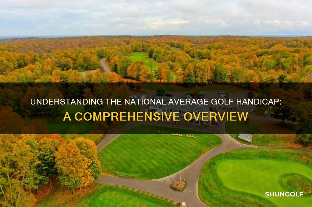what is the national average golf handicap