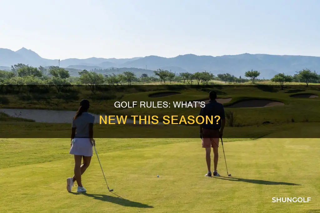 what is the new golf rules