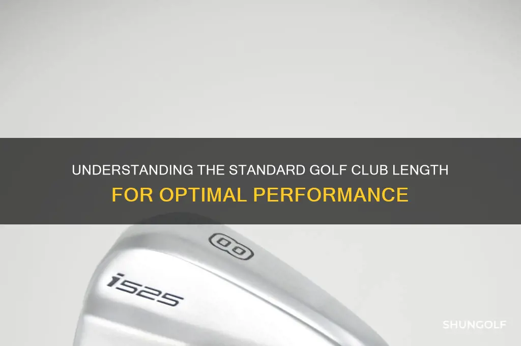 what is the normal length of a golf club