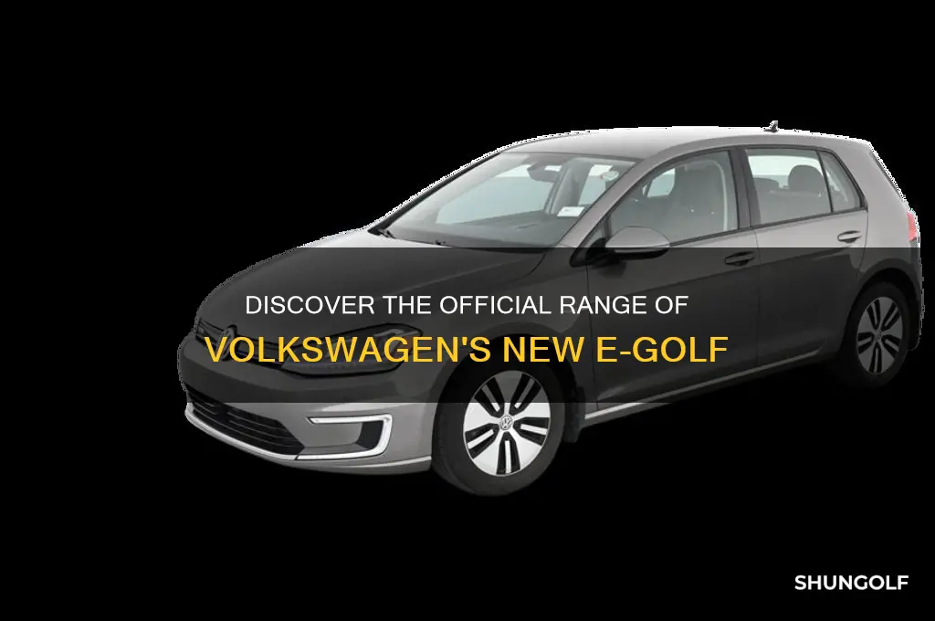 what is the official range of the new volkswagen e-golf