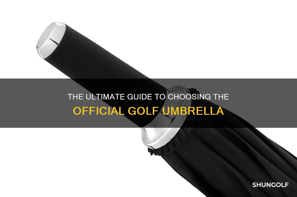 what is the official umbrella for golf