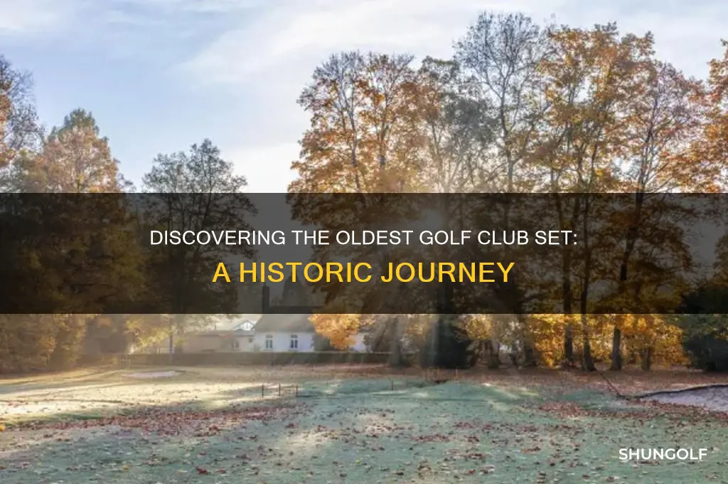 what is the oldest golf club set