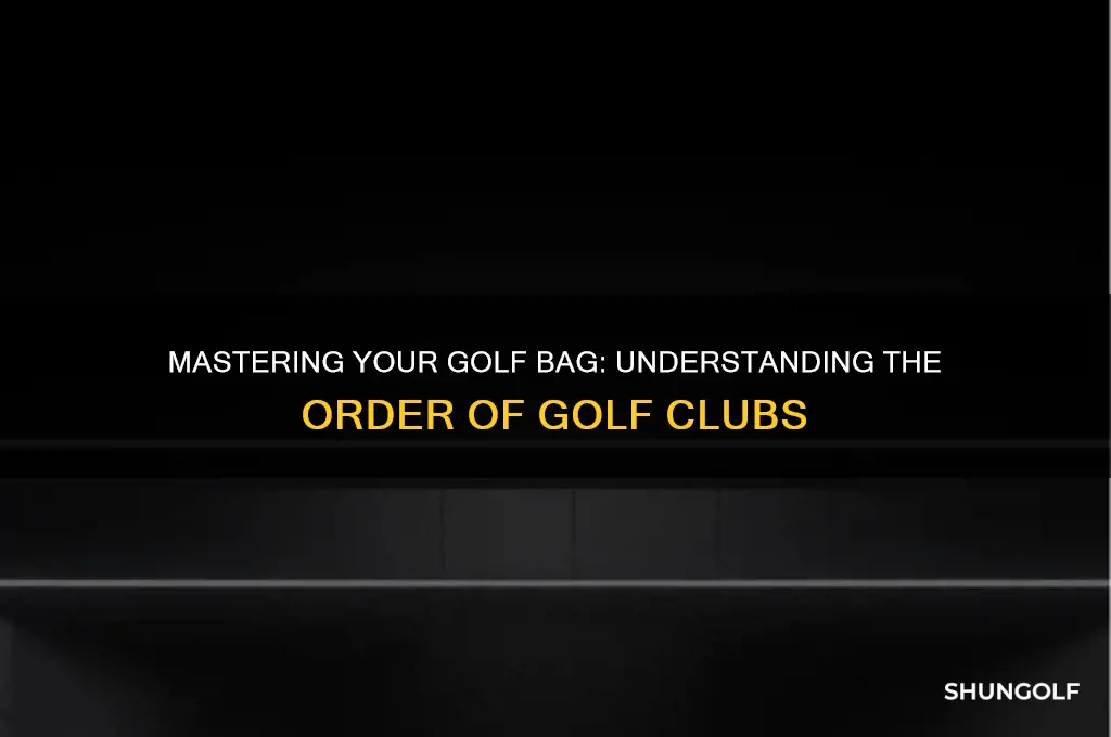 what is the order of golf clubs