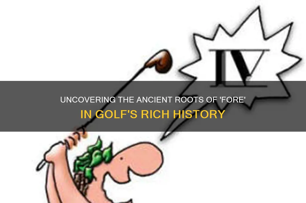 what is the origin of fore in golf