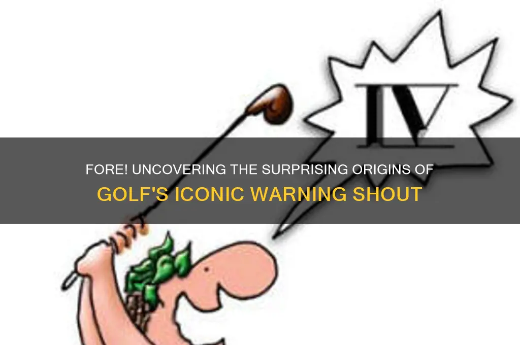 what is the origin of yelling fore in golf