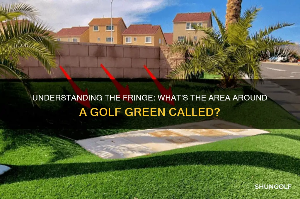 what is the outside of a golfing green called
