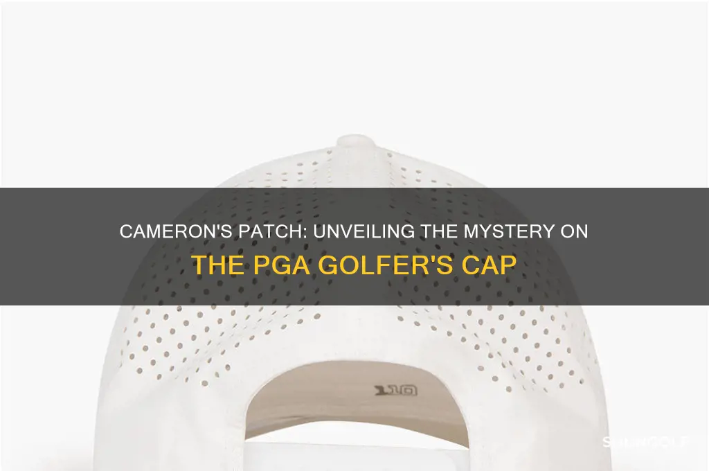 what is the patch on pga golfer cameron