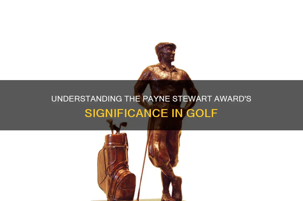 what is the payne stewart award in golf