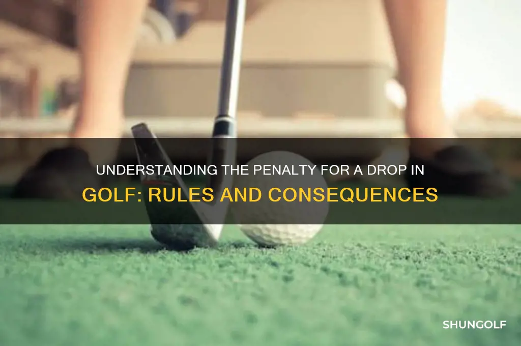 what is the penalty for a drop in golf
