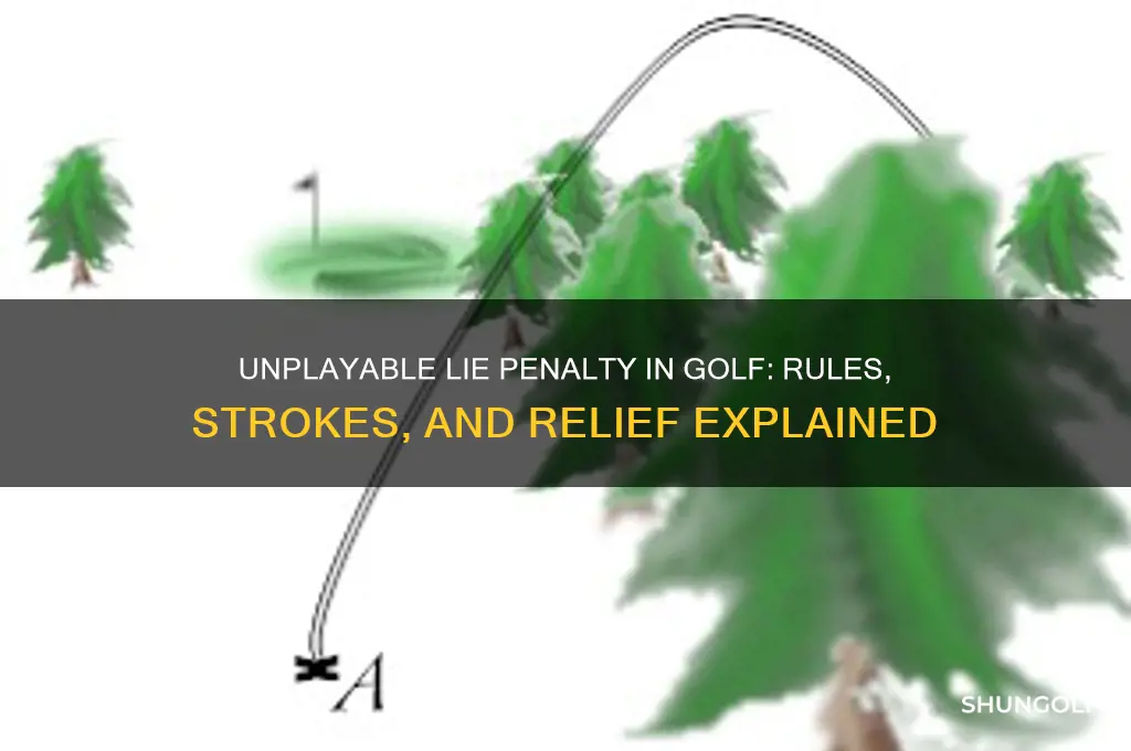 what is the penalty for an unplayable lie in golf