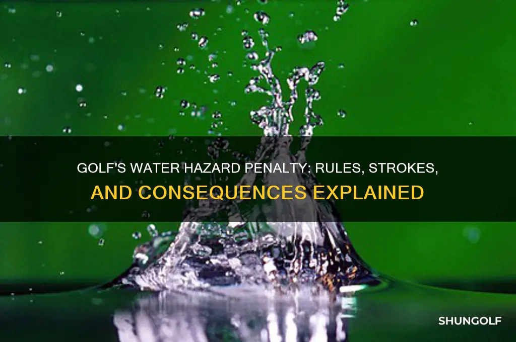 what is the penalty for water hazard in golf