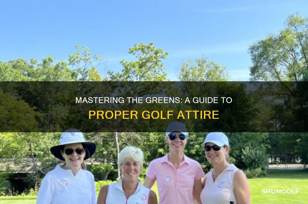 what is the proper attire for golf