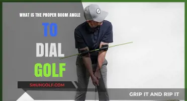 Mastering Golf Swing: Optimal Boom Angle for Precision and Power