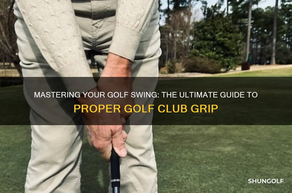 what is the proper golf club grip