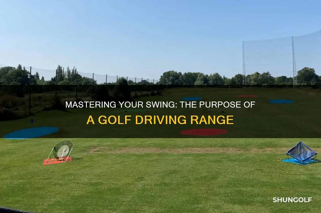 what is the purpose of a driving range in golf