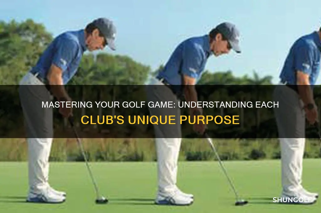 what is the purpose of each golf club