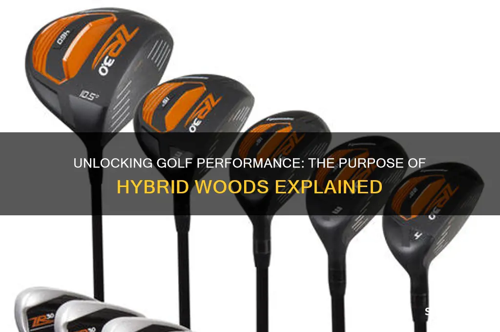 what is the purpose of hybrid woods in golf