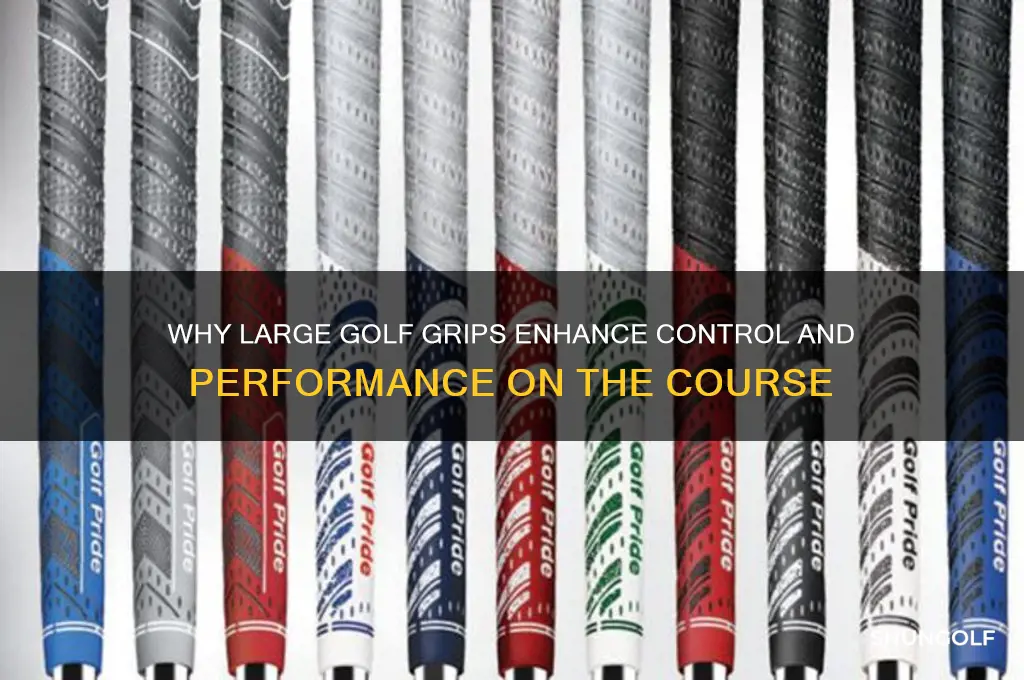 what is the purpose of large grips on golf clubs
