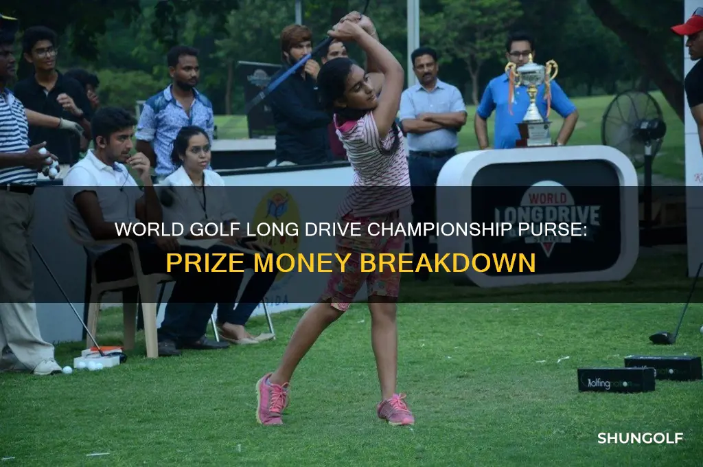 what is the purse for the world golf long drivechampionship