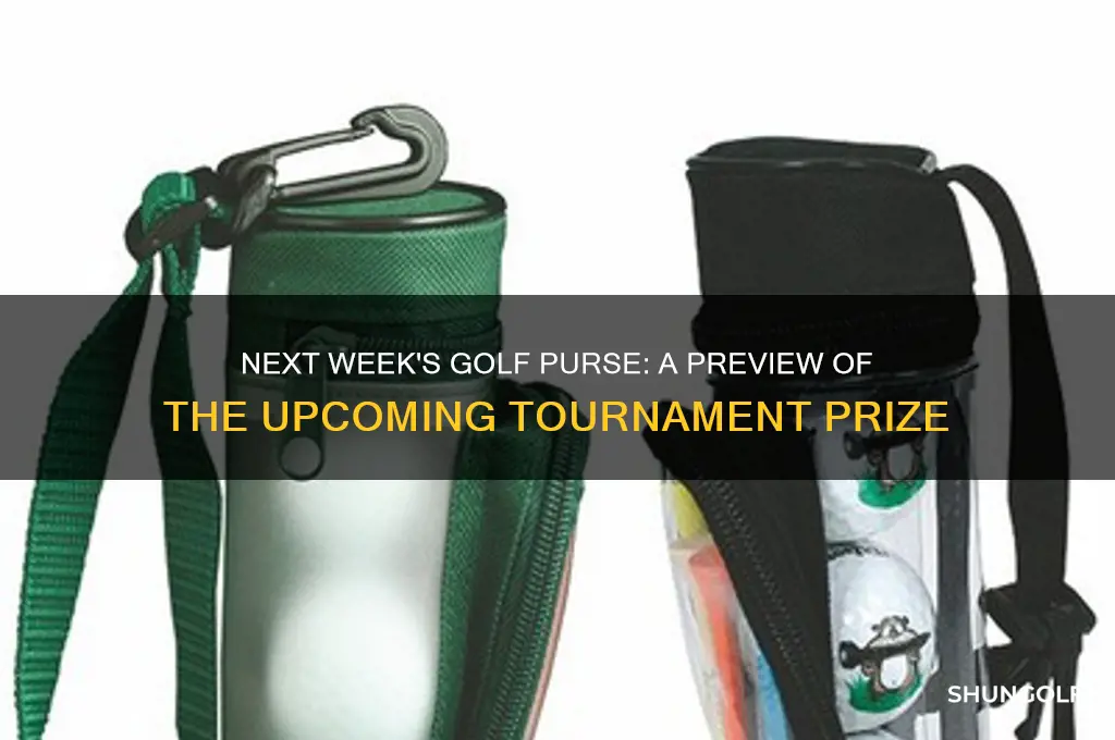 what is the purse next week in golf