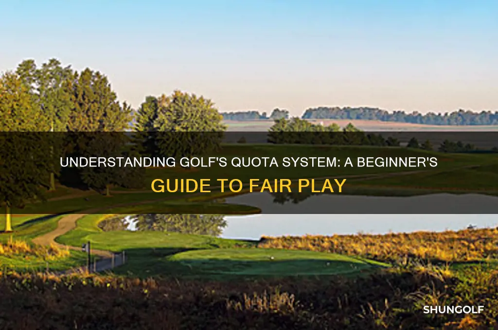 what is the quota system in golf