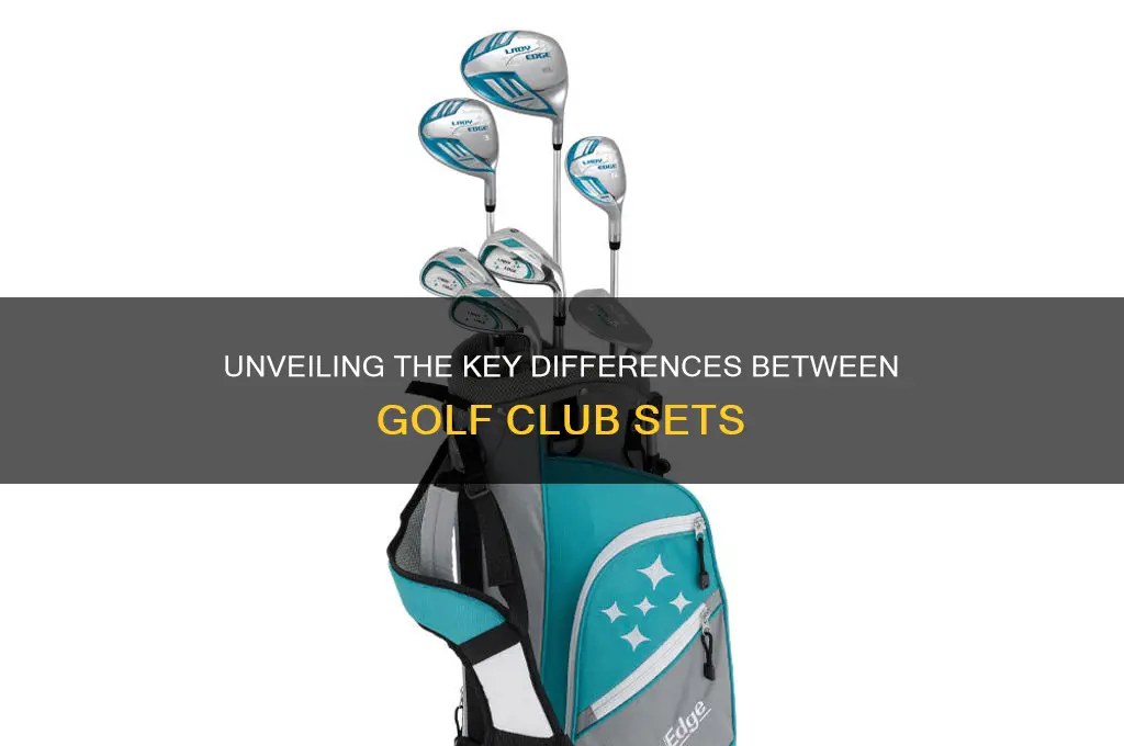 what is the real difference between golf club sets