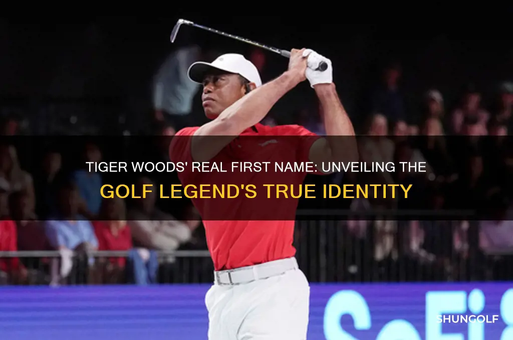 what is the real first name of golf-star tiger woods