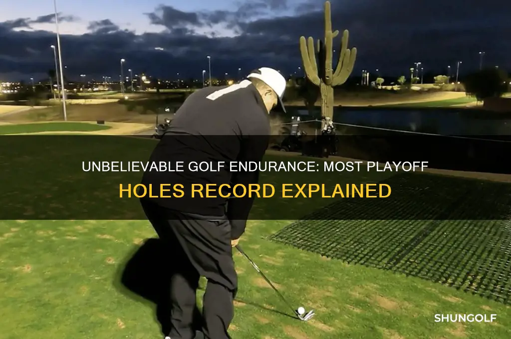 what is the record for most playoff holes in golf
