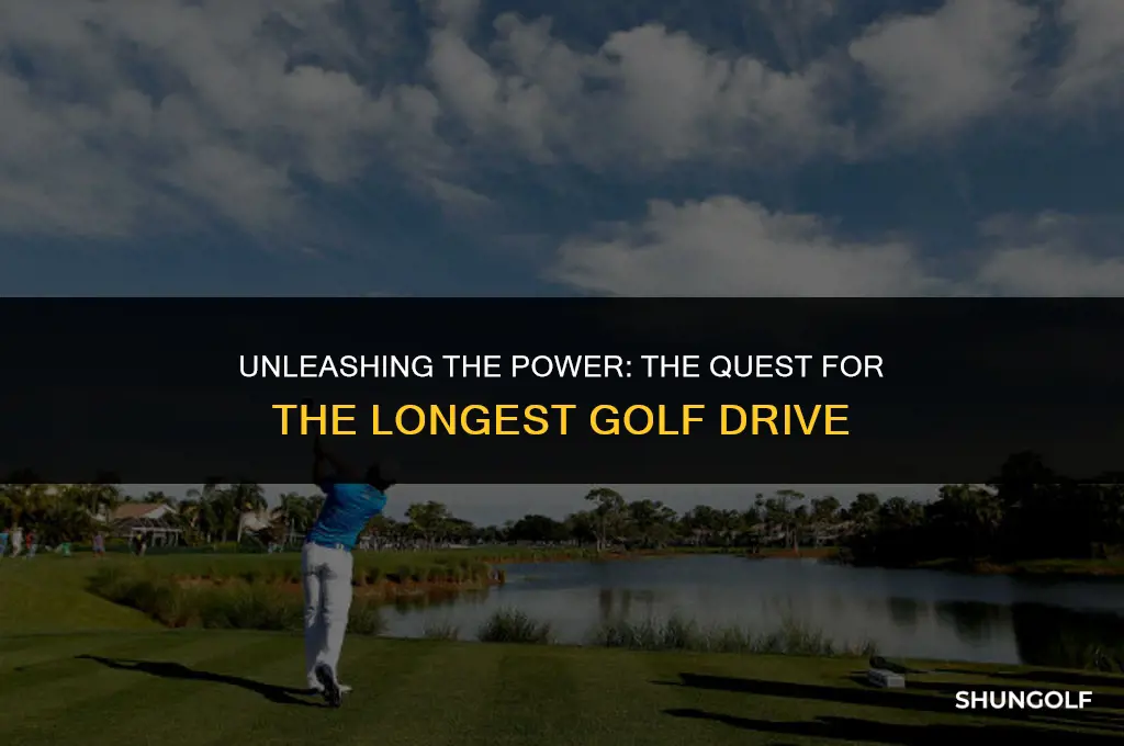what is the record golf drive
