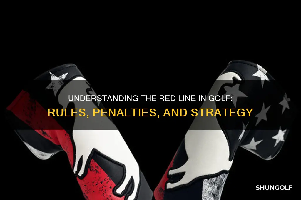 what is the red line in golf