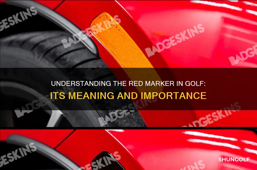 what is the red marker in golf