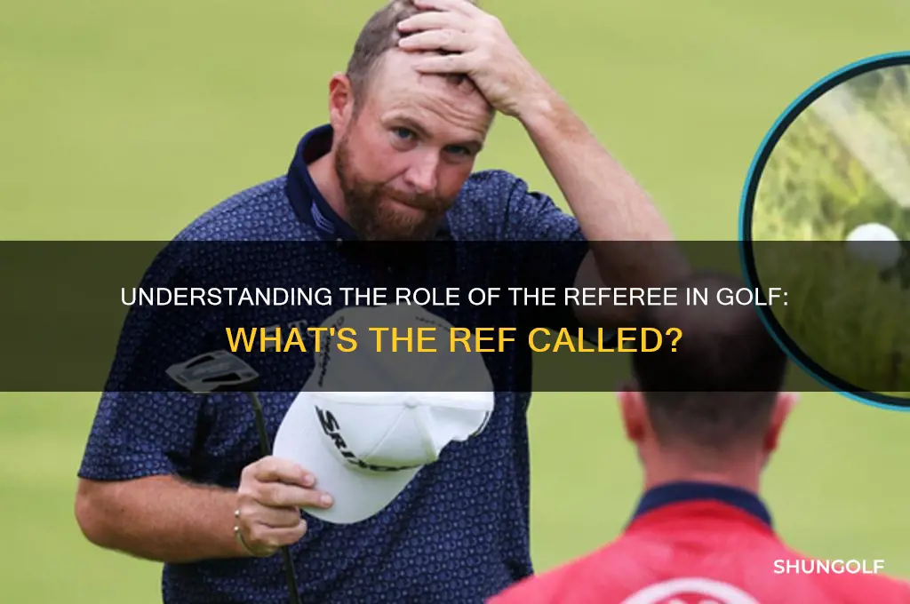 what is the ref called in golf