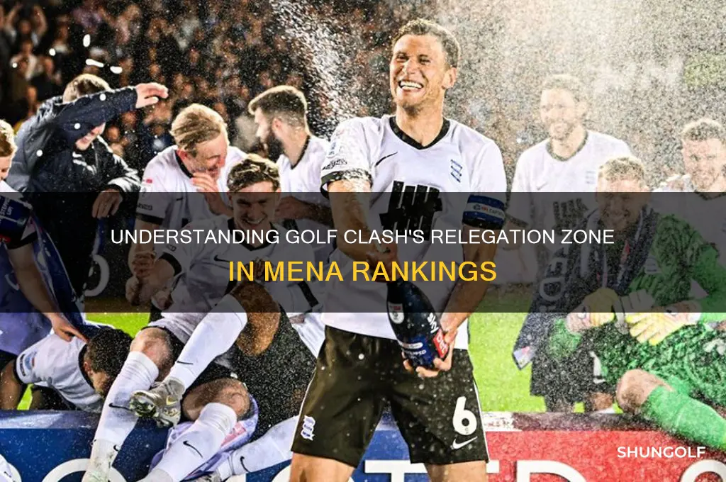 what is the relegation zone on golf clash